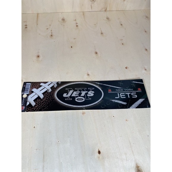 New York Jets Bumper Sticker Football NFL Brand‎ Glitter Design Licensed - Picture 1 of 5